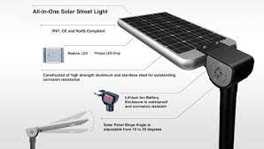Btree LED Solar Street Light -12 W z li-ionsko baterijo in sončno ploščo 20W-广州纵横-第 2 组-杨惠萍